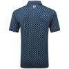 FootJoy Gents Flower Bud Foulard Lisle Polo Shirt Navy