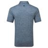 FootJoy Gents Heather Lisle with Trim Polo Shirt Navy - Heather
