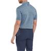 FootJoy Gents Heather Lisle with Trim Polo Shirt Navy - Heather