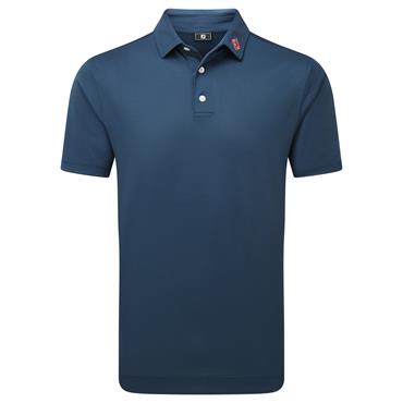 FootJoy Gents Stretch Pique Solid Polo Shirt Dark Denim