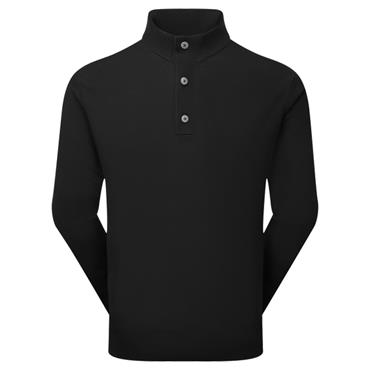 FootJoy Gents Drirelease Button Placket Sweater Black