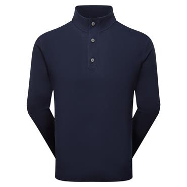 FootJoy Gents Drirelease Button Placket Sweater Navy