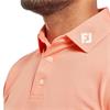 FootJoy Gents Stretch Pique Solid Polo Shirt Papaya