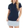 FootJoy Ladies Jacquard Polo Shirt Navy