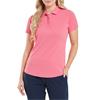 FootJoy Ladies Jacquard Polo Shirt Pink Lemonade