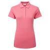 FootJoy Ladies Jacquard Polo Shirt Pink Lemonade