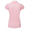 FootJoy Ladies Animal Print Cap Sleeve Lisle Polo Shirt Pink Lemonade