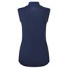 FootJoy Ladies Animal Print Sleeveless Lisle Shirt Navy
