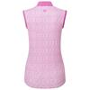 FootJoy Ladies Animal Print Sleeveless Lisle Shirt Berry