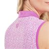 FootJoy Ladies Animal Print Sleeveless Lisle Shirt Berry