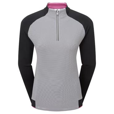 FootJoy Ladies 1/4 Zip Midlayer Black