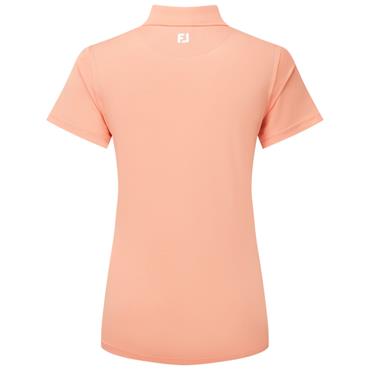FootJoy Ladies Stretch Pique Solid Polo Shirt Papaya