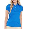 FootJoy Ladies Painted Floral Cap Sleeve Lisle Cobalt