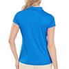 FootJoy Ladies Painted Floral Cap Sleeve Lisle Cobalt