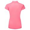 FootJoy Ladies Painted Floral Cap Sleeve Lisle Polo Shirt Pink Lemonade