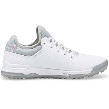 Puma Ladies ProAdapt AlphaCat Spikeless Shoes White - Silver - Pink Lady