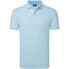 FootJoy Gents Scallop Geo Pique Polo Shirt Blue Reef