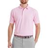 FootJoy Gents Scallop Geo Pique Polo Shirt Pink Pop