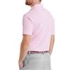 FootJoy Gents Scallop Geo Pique Polo Shirt Pink Pop
