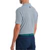 FootJoy Gents Scallop Geo Pique Polo Shirt Navy