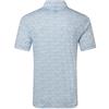FootJoy Gents Hidden Palm P Lisle Polo Shirt Chambray White
