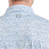FootJoy Gents Hidden Palm P Lisle Polo Shirt Chambray White