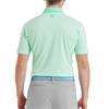 FootJoy Gents Feeder Stripe Pique Polo Shirt Sea Glass