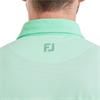 FootJoy Gents Feeder Stripe Pique Polo Shirt Sea Glass