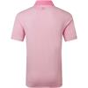 FootJoy Gents Feeder Stripe Pique Polo Shirt Pink Pop