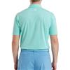 FootJoy Gents Shadow Stripe Lisle Polo Shirt Sea Glass