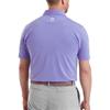 FootJoy Gents Shadow Stripe Lisle Polo Shirt Vivid Violet
