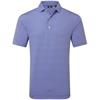 FootJoy Gents Shadow Stripe Lisle Polo Shirt Vivid Violet