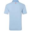 FootJoy Gents Star Geo Trim Pique Polo Shirt Chambray Coastal Blue