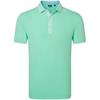 FootJoy Gents Star Geo Trim Pique Polo Shirt Seaglass