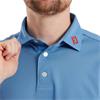 FootJoy Gents Stretch Pique Solid Polo Shirt Coastal Blue