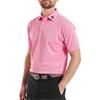 FootJoy Gents Stretch Pique Solid Polo Shirt Pink Pop