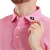 FootJoy Gents Stretch Pique Solid Polo Shirt Pink Pop