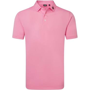 FootJoy Gents Stretch Pique Solid Polo Shirt Pink Pop
