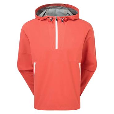 FootJoy Gents HydroLite X Waterproof Hoodie Nantucket Red White