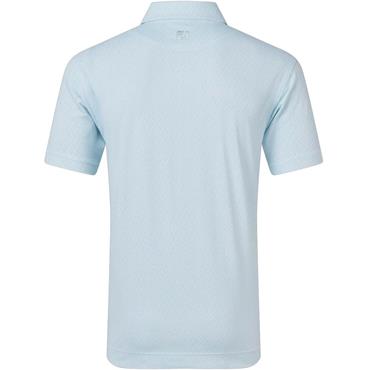 FootJoy Gents Modernist Geo Pique Polo Shirt Ice Blue