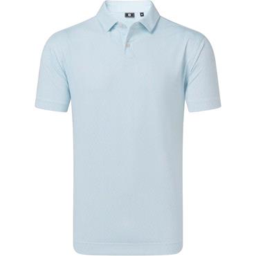 FootJoy Gents Modernist Geo Pique Polo Shirt Ice Blue