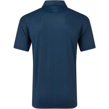 FootJoy Gents Modernist Geo Pique Polo Shirt Navy Tonal