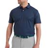 FootJoy Gents Modernist Geo Pique Polo Shirt Navy Tonal