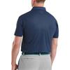 FootJoy Gents Modernist Geo Pique Polo Shirt Navy Tonal