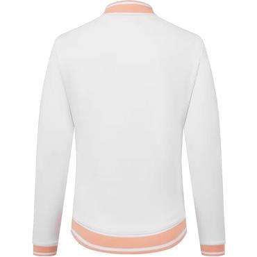 FootJoy Ladies Track Jacket White - Desert Peach
