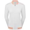 FootJoy Ladies Track Jacket White - Desert Peach