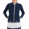 FootJoy Ladies Track Jacket Navy - White