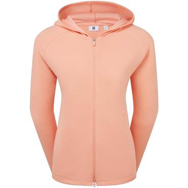 FootJoy Ladies Full-Zip Ottoman Hoodie Desert Peach 