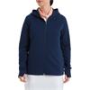 FootJoy Ladies Full-Zip Ottoman Hoodie Navy