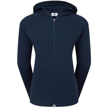 FootJoy Ladies Full-Zip Ottoman Hoodie Navy